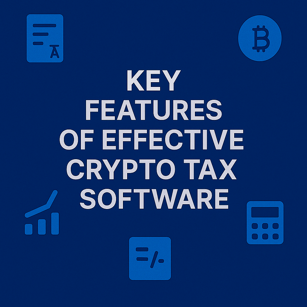 Key Features of Effective Crypto Tax Software